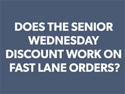 Graphic reads does senior wednesdays work on fast lane orders