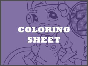 Graphic reads coloring sheet