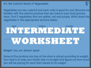 Graphic reads intermediate worksheet