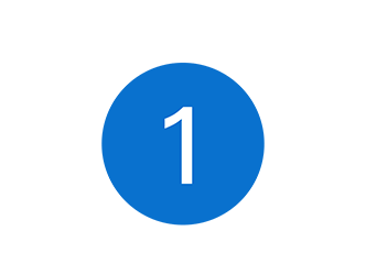 Graphic showing number 1