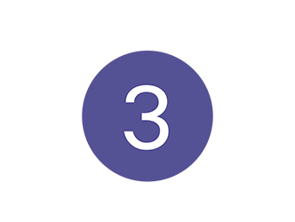 Graphic showing number 3